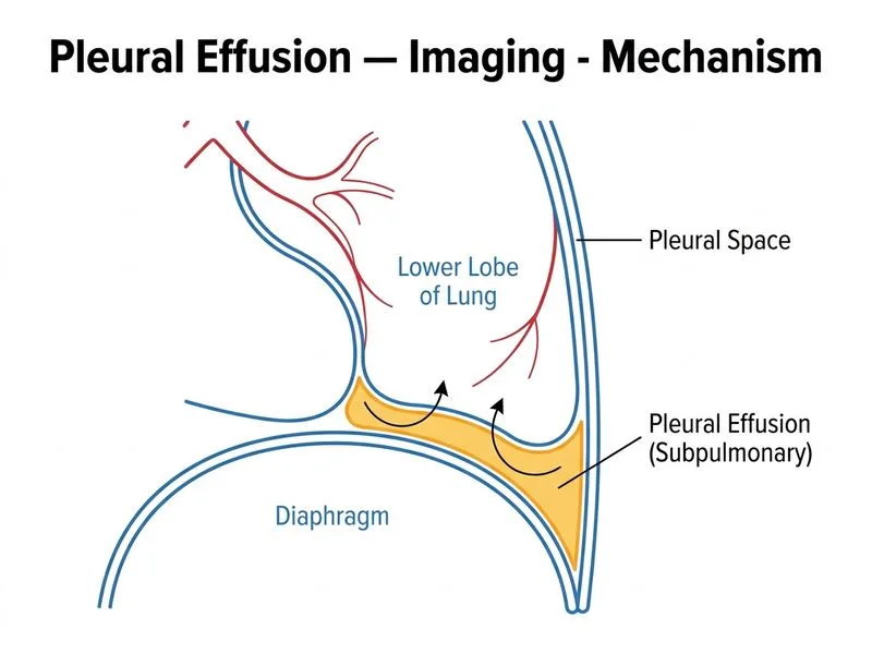 Pleural Effusion — Imaging diagram