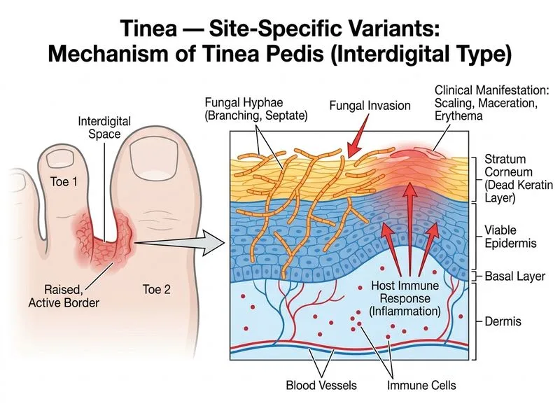 Tinea — Site-Specific Variants diagram