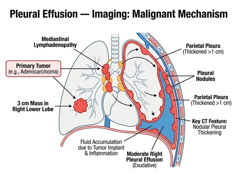 Pleural Effusion — Imaging diagram