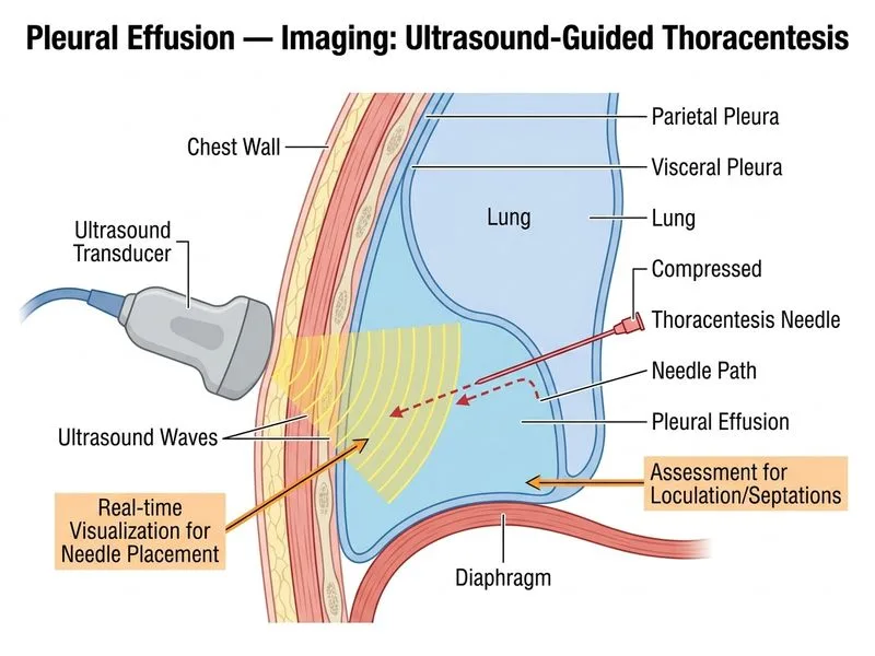 Pleural Effusion — Imaging diagram