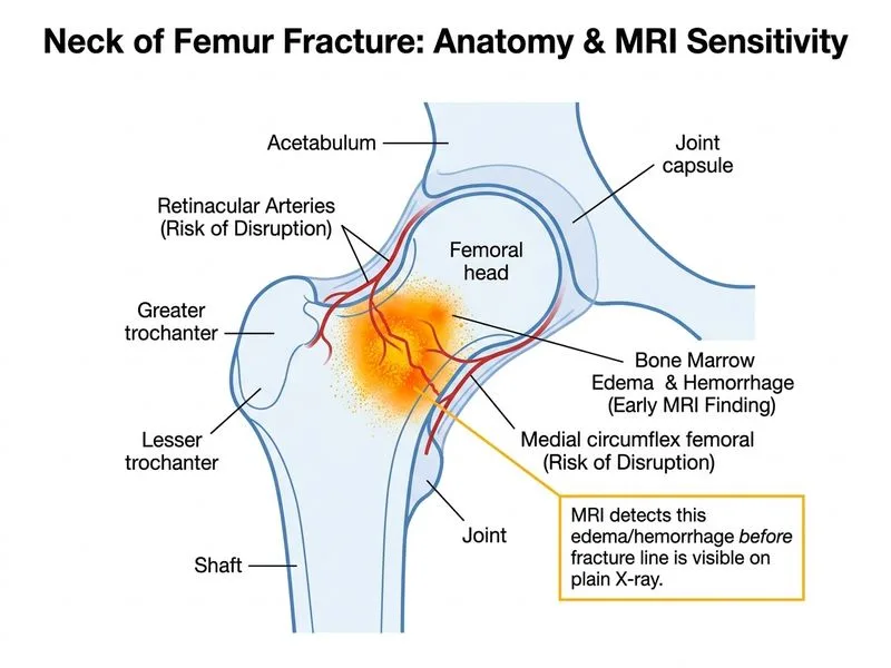 Neck of Femur Fracture diagram