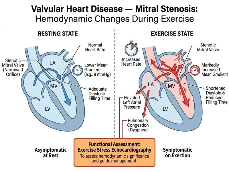 Valvular Heart Disease — Mitral Stenosis diagram
