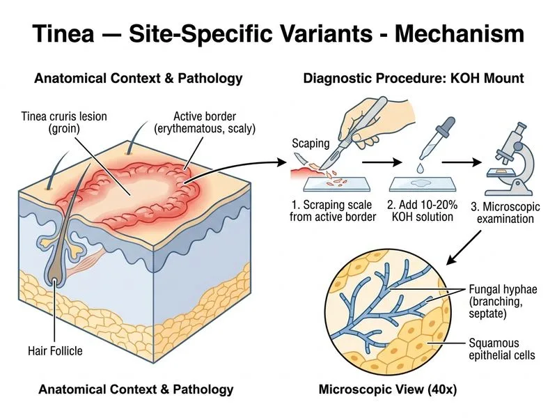 Tinea — Site-Specific Variants diagram