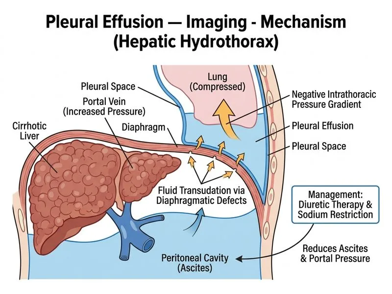 Pleural Effusion — Imaging diagram