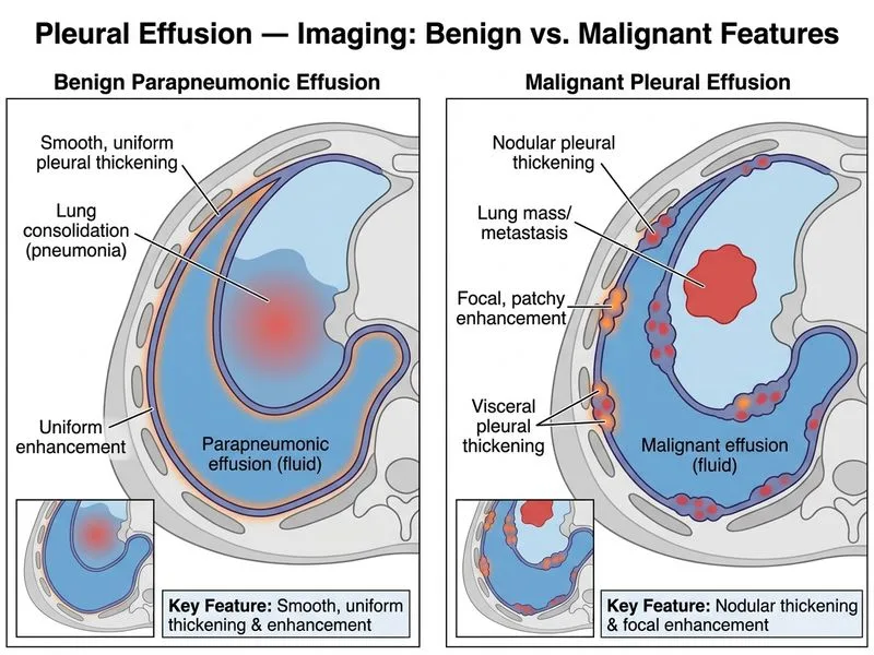 Pleural Effusion — Imaging diagram