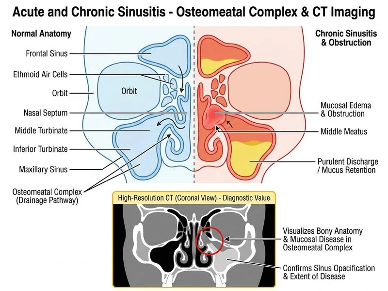 Acute and Chronic Sinusitis diagram