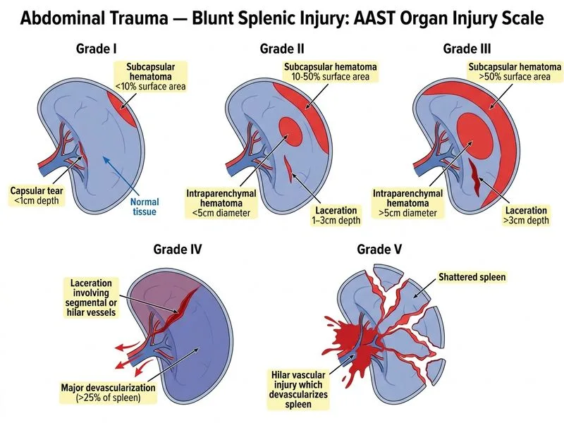 Abdominal Trauma — Specific Organ Injuries diagram