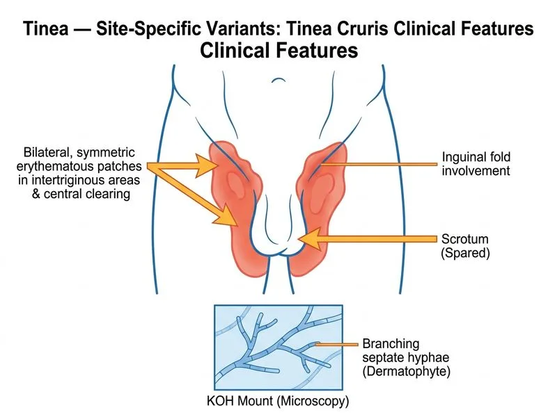 Tinea — Site-Specific Variants diagram