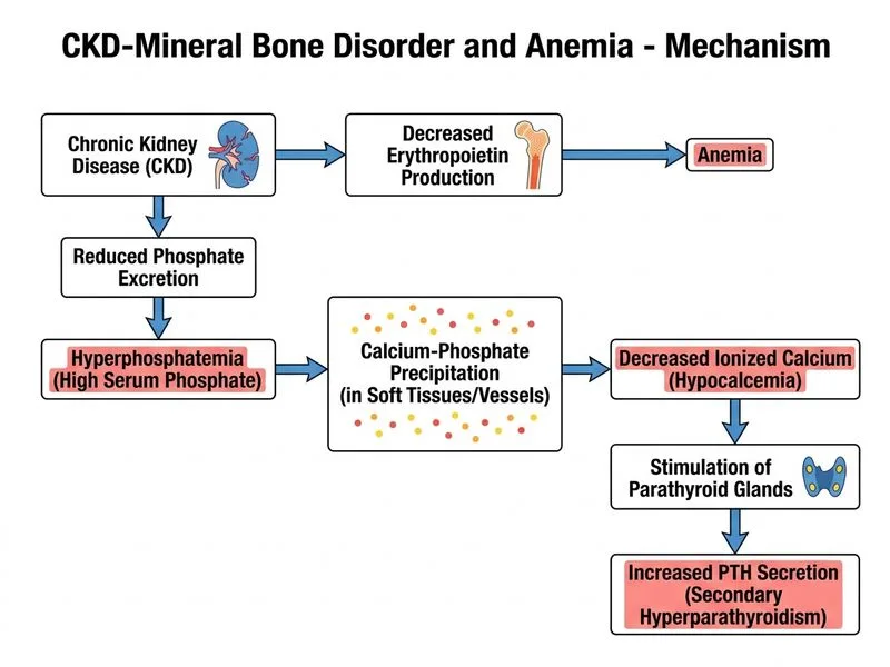 CKD-Mineral Bone Disorder and Anemia diagram