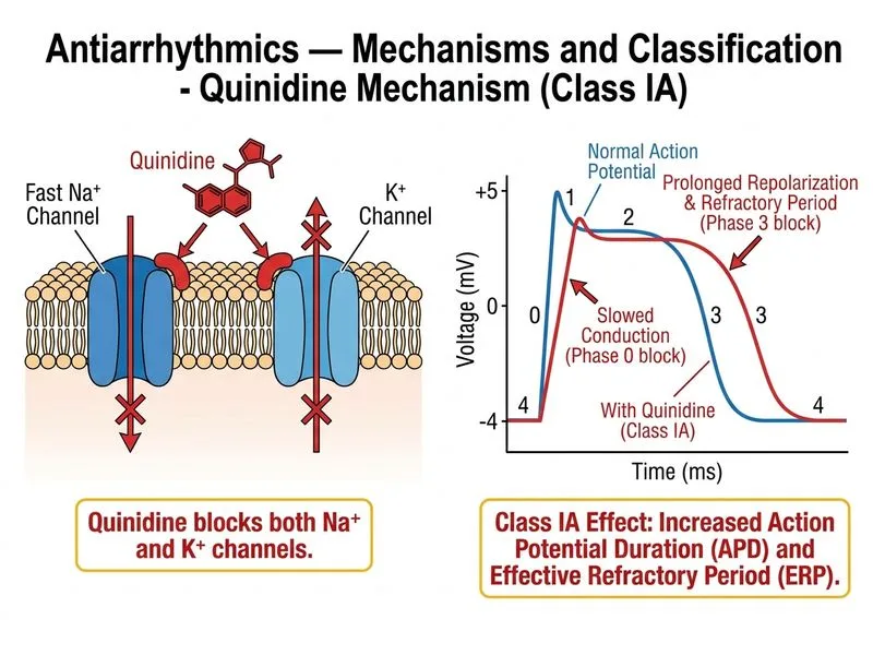 Antiarrhythmics — Mechanisms and Classification diagram