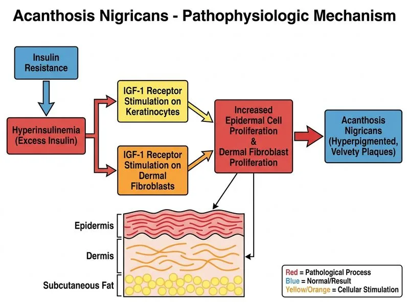 Acanthosis Nigricans diagram