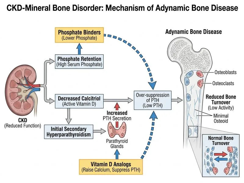 CKD-Mineral Bone Disorder and Anemia diagram