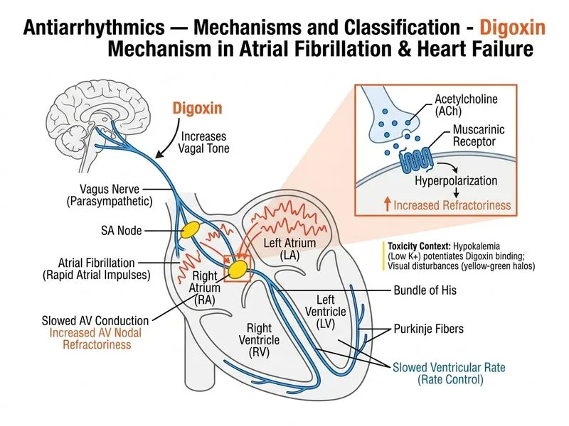 Antiarrhythmics — Mechanisms and Classification diagram