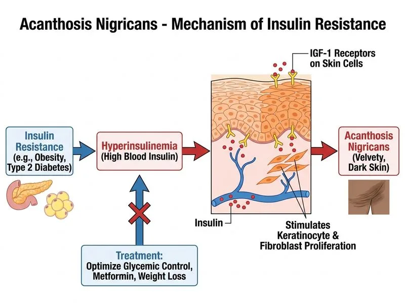 Acanthosis Nigricans diagram