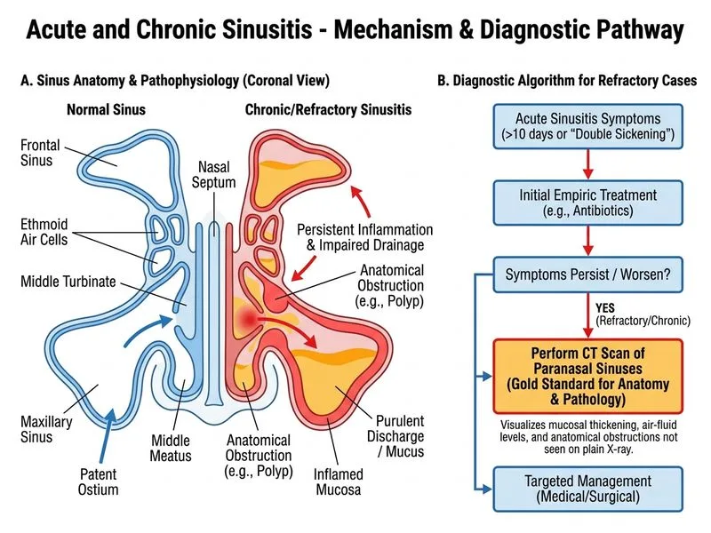 Acute and Chronic Sinusitis diagram