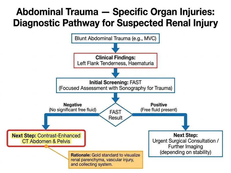 Abdominal Trauma — Specific Organ Injuries diagram