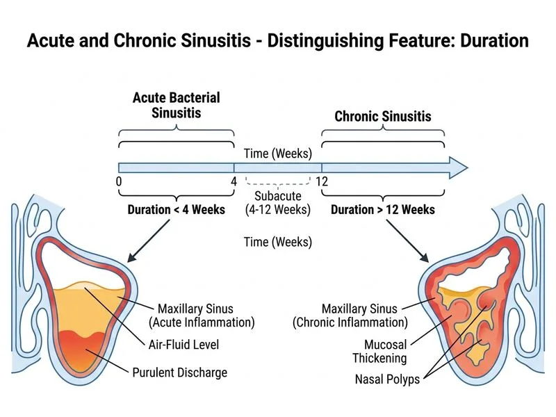 Acute and Chronic Sinusitis diagram
