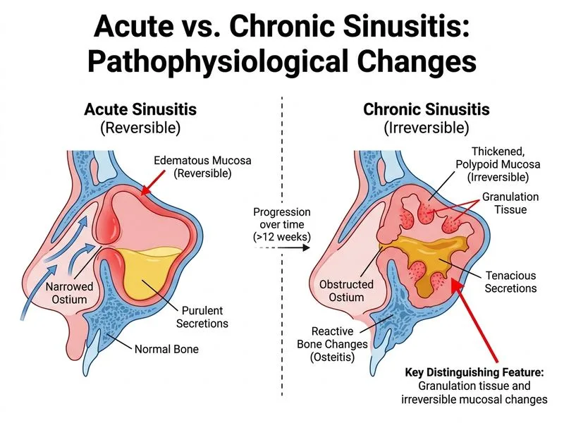 Acute and Chronic Sinusitis diagram