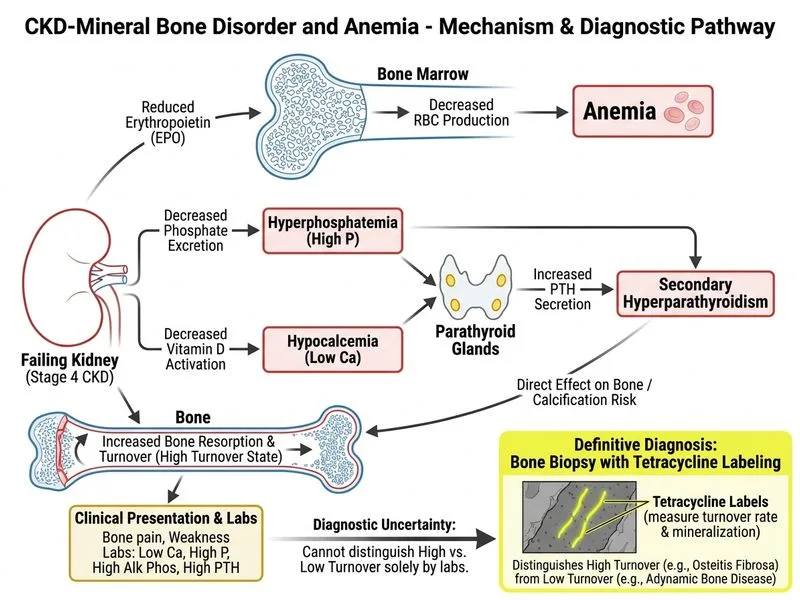 CKD-Mineral Bone Disorder and Anemia diagram