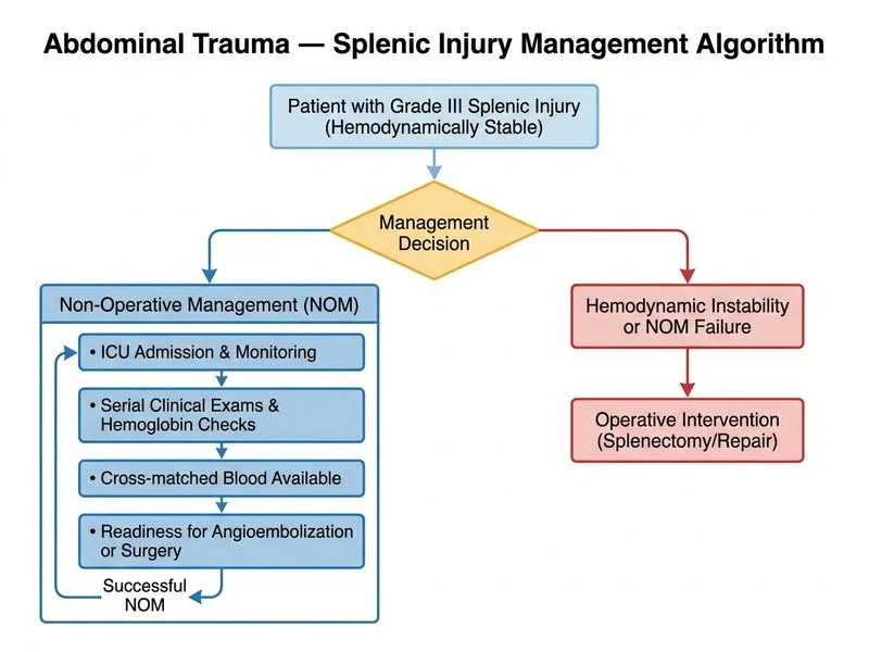 Abdominal Trauma — Specific Organ Injuries diagram