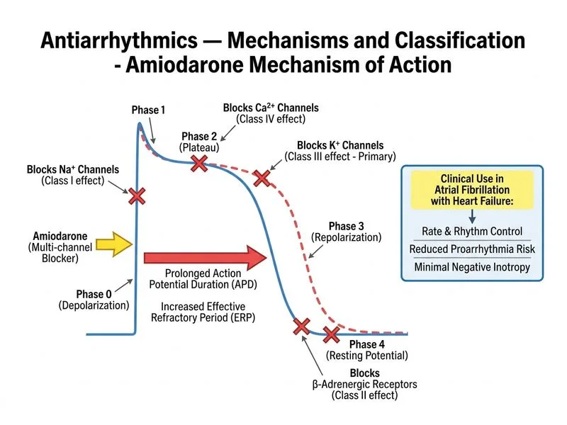 Antiarrhythmics — Mechanisms and Classification diagram