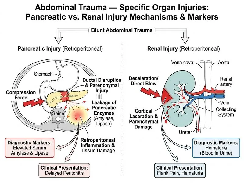 Abdominal Trauma — Specific Organ Injuries diagram