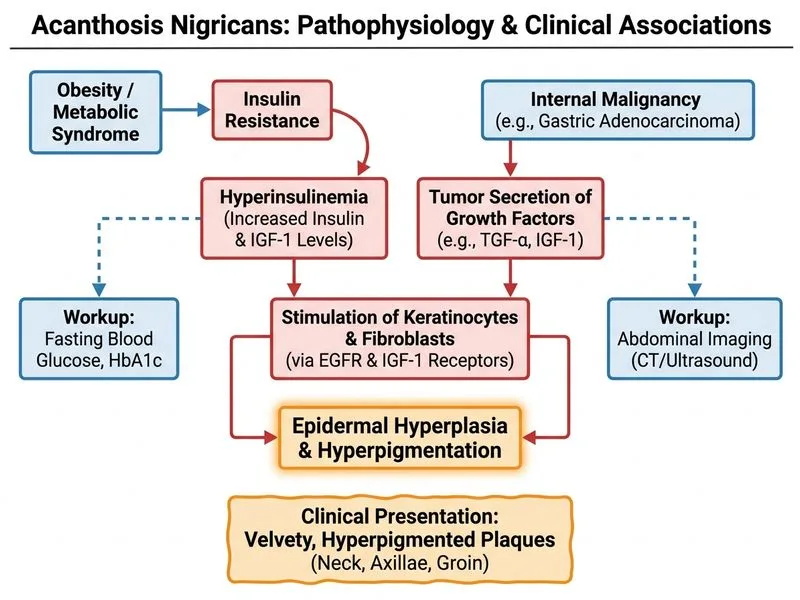 Acanthosis Nigricans diagram