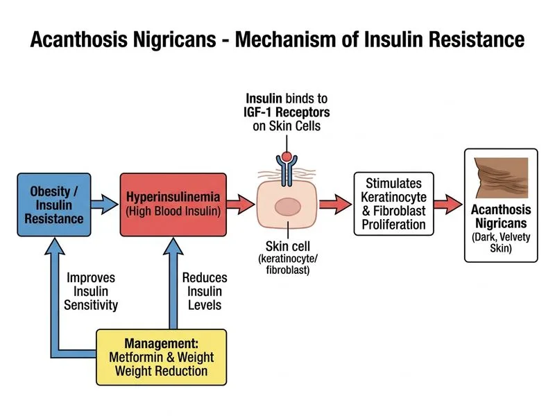Acanthosis Nigricans diagram