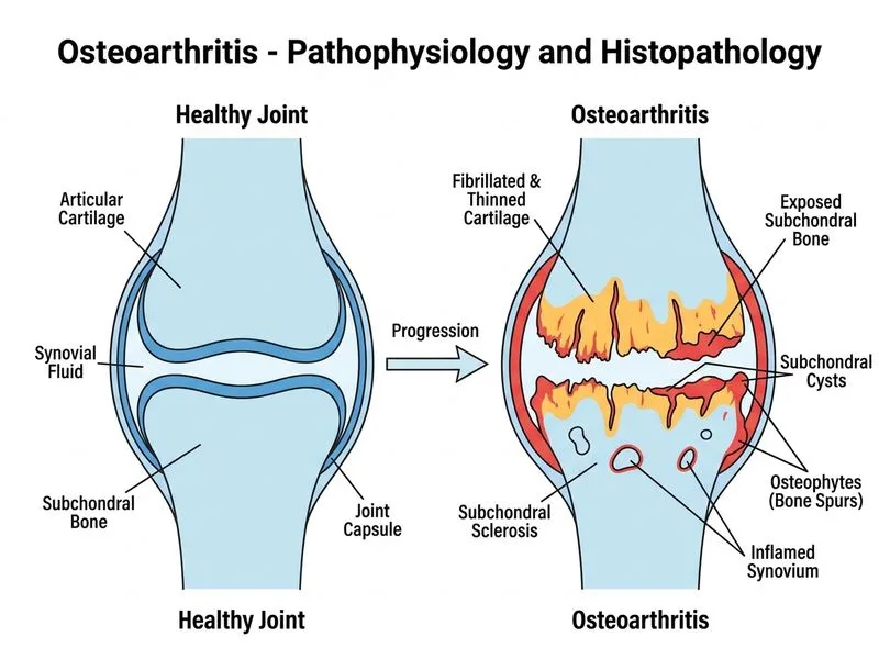 Osteoarthritis diagram