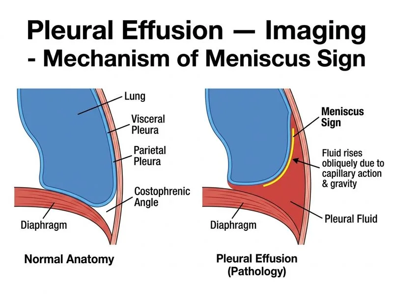 Pleural Effusion — Imaging diagram