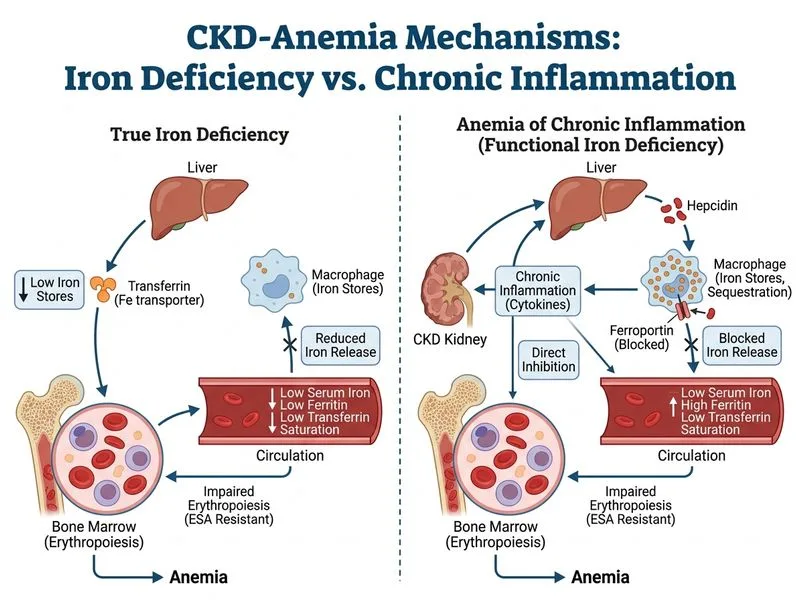 CKD-Mineral Bone Disorder and Anemia diagram