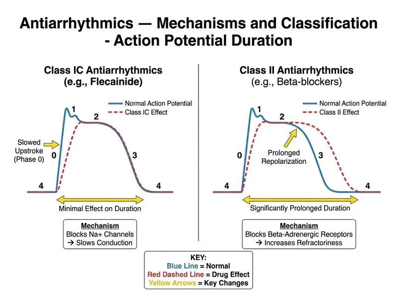 Antiarrhythmics — Mechanisms and Classification diagram