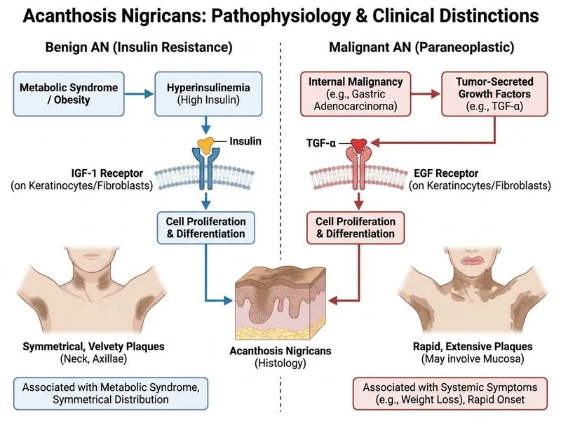 Acanthosis Nigricans diagram