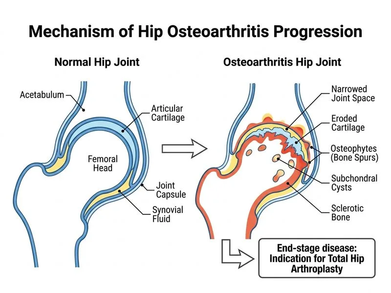Osteoarthritis diagram