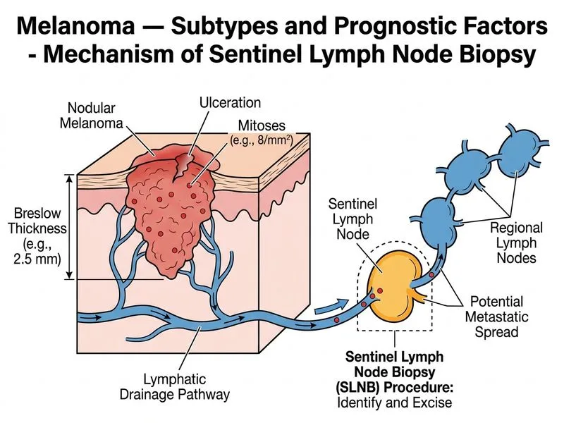 Melanoma — Subtypes and Prognostic Factors diagram