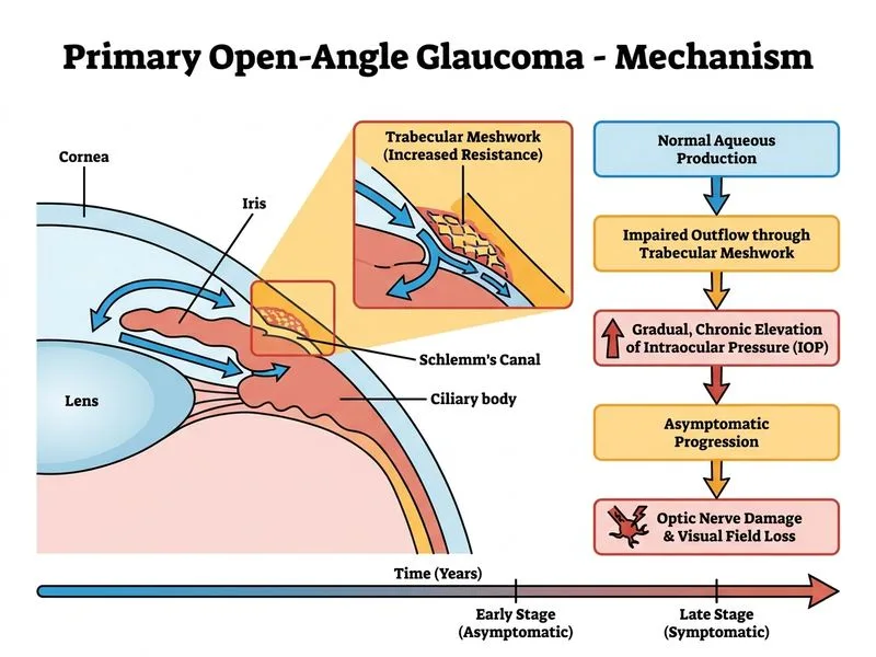 Primary Open-Angle Glaucoma diagram