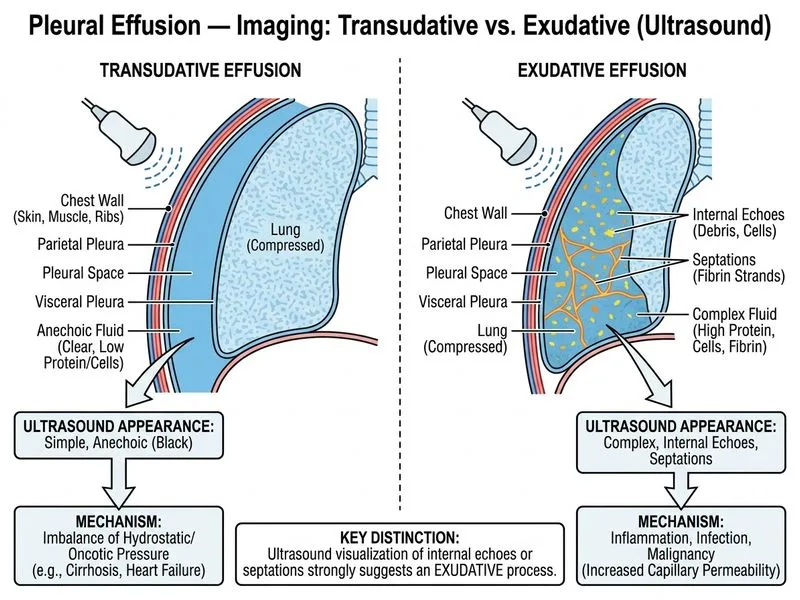 Pleural Effusion — Imaging diagram
