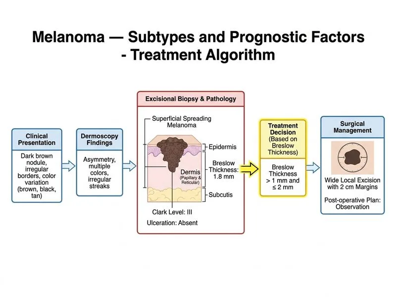 Melanoma — Subtypes and Prognostic Factors diagram