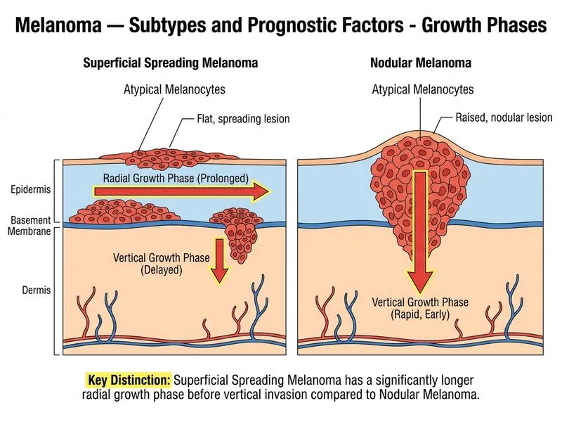 Melanoma — Subtypes and Prognostic Factors diagram