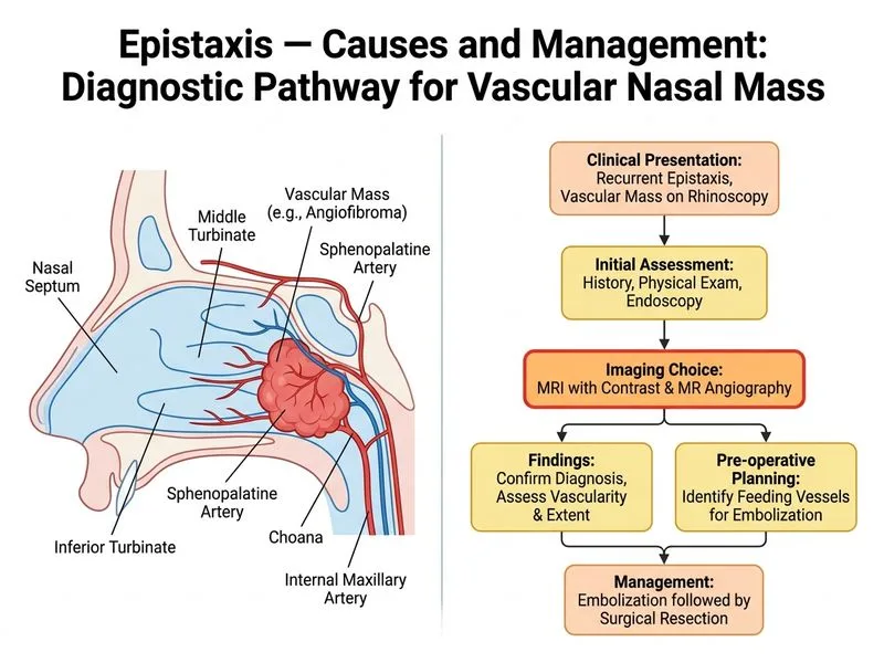 Epistaxis — Causes and Management diagram
