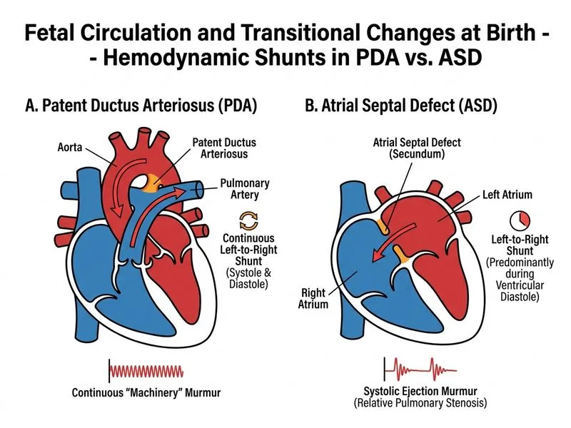 Fetal Circulation and Transitional Changes at Birth diagram