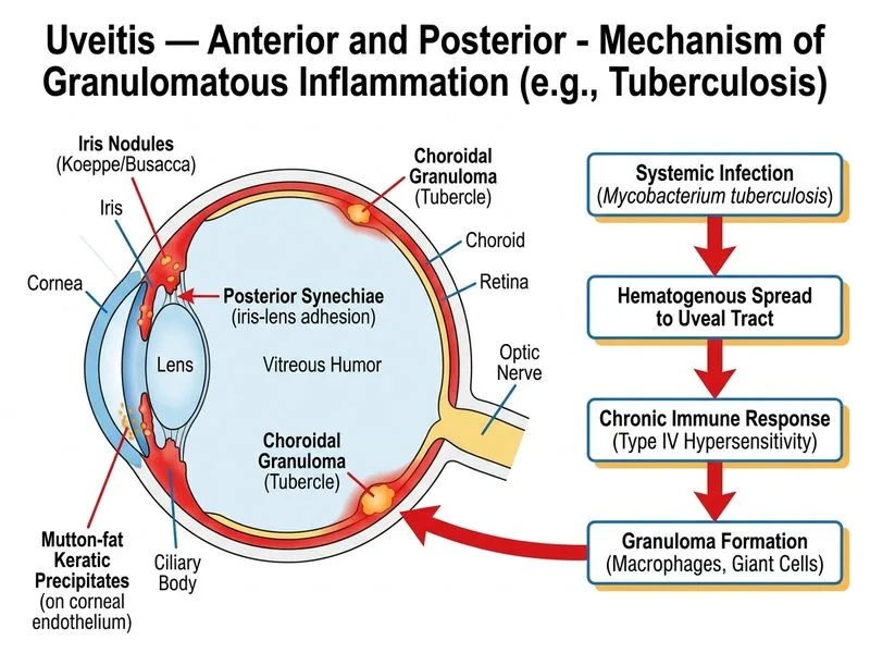 Uveitis — Anterior and Posterior diagram