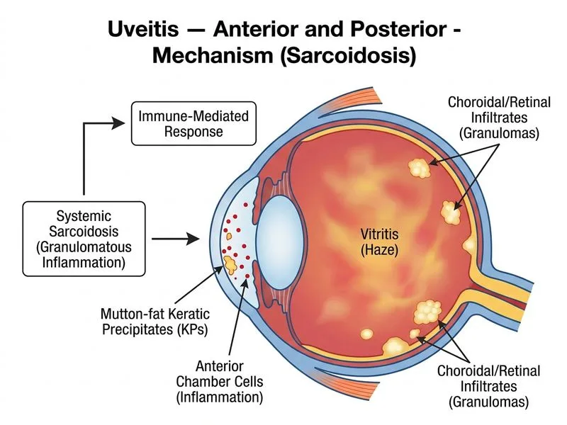 Uveitis — Anterior and Posterior diagram