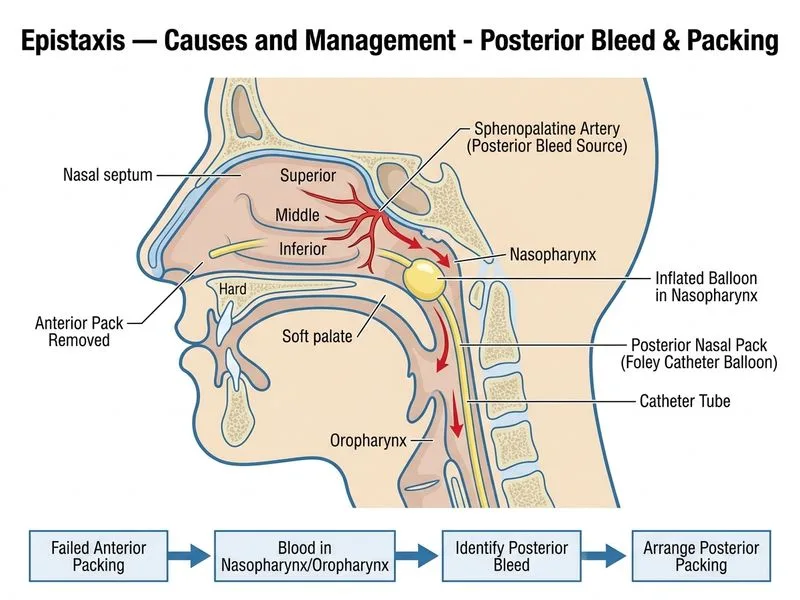 Epistaxis — Causes and Management diagram