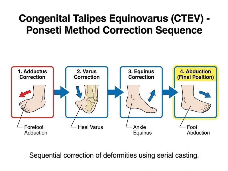 Congenital Talipes Equinovarus (CTEV) diagram