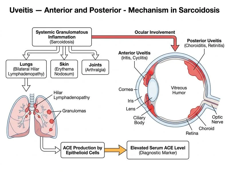 Uveitis — Anterior and Posterior diagram