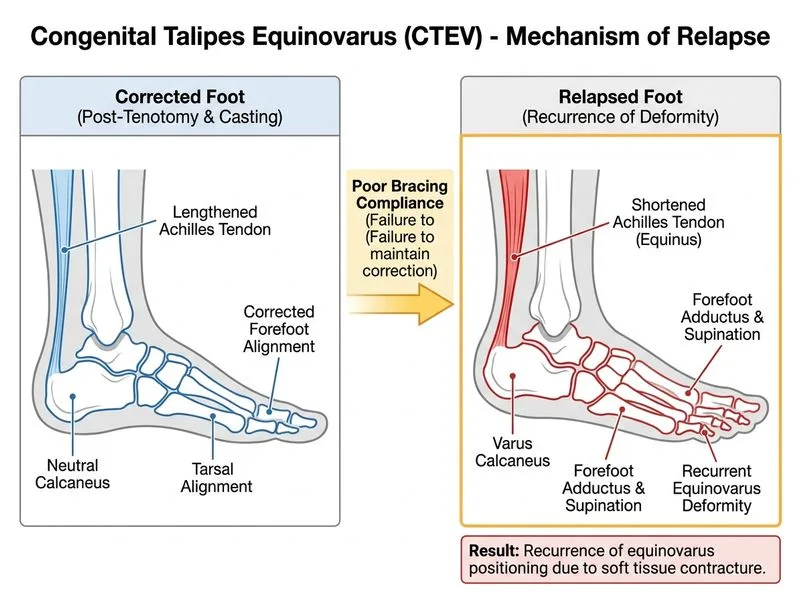 Congenital Talipes Equinovarus (CTEV) diagram