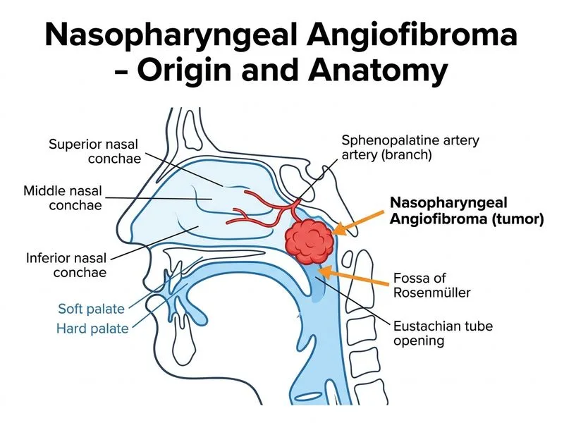 Nasopharyngeal Angiofibroma diagram