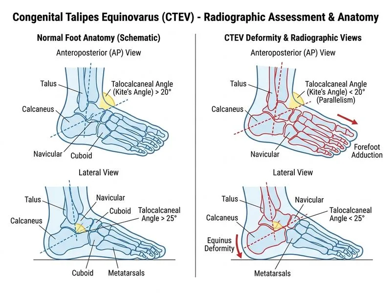 Congenital Talipes Equinovarus (CTEV) diagram