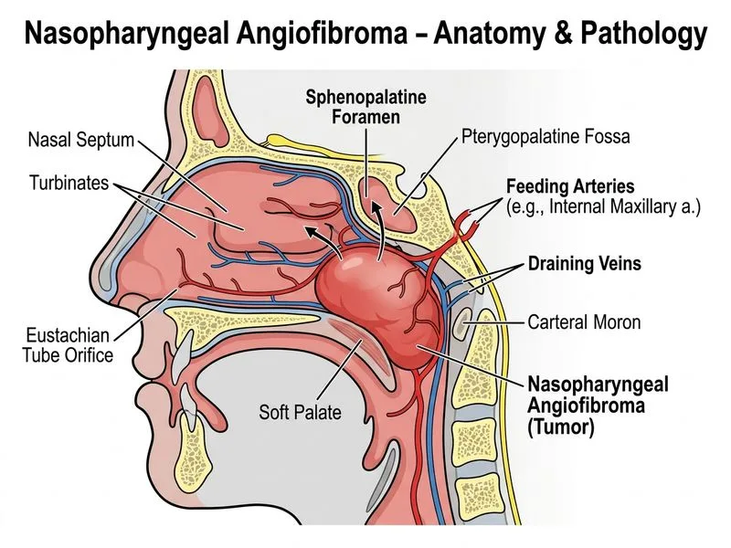 Nasopharyngeal Angiofibroma diagram
